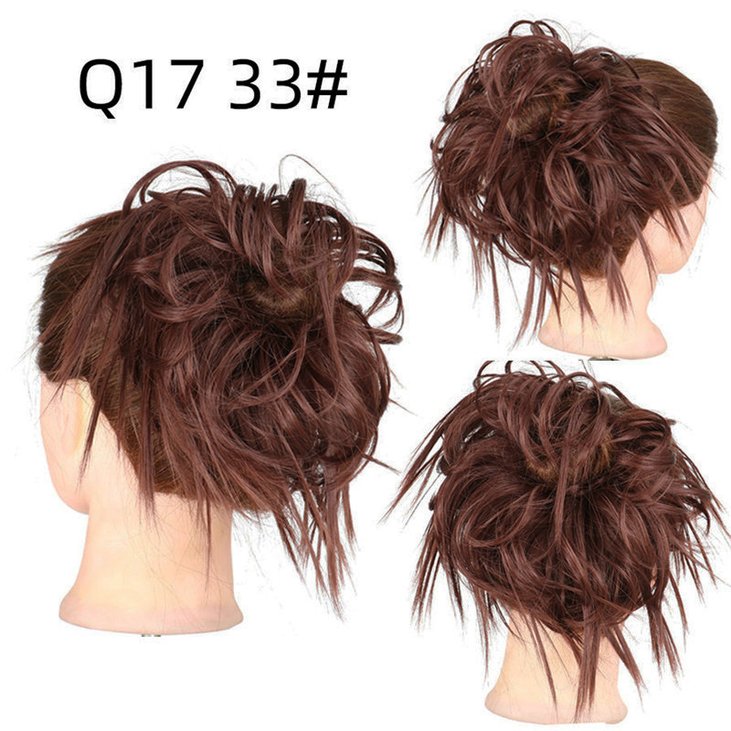 Synthetic Short Curly Chignon With Elastic Band Synthetic Scrunchie Messy Hair Bun High Temperature Fiber Hairpieces Extensions