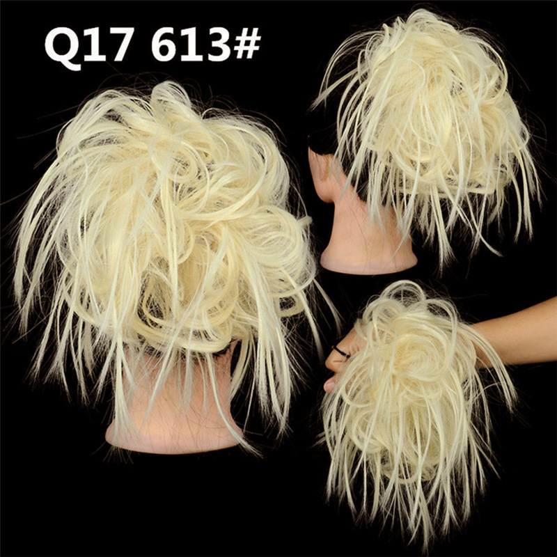 Synthetic Short Curly Chignon With Elastic Band Synthetic Scrunchie Messy Hair Bun High Temperature Fiber Hairpieces Extensions