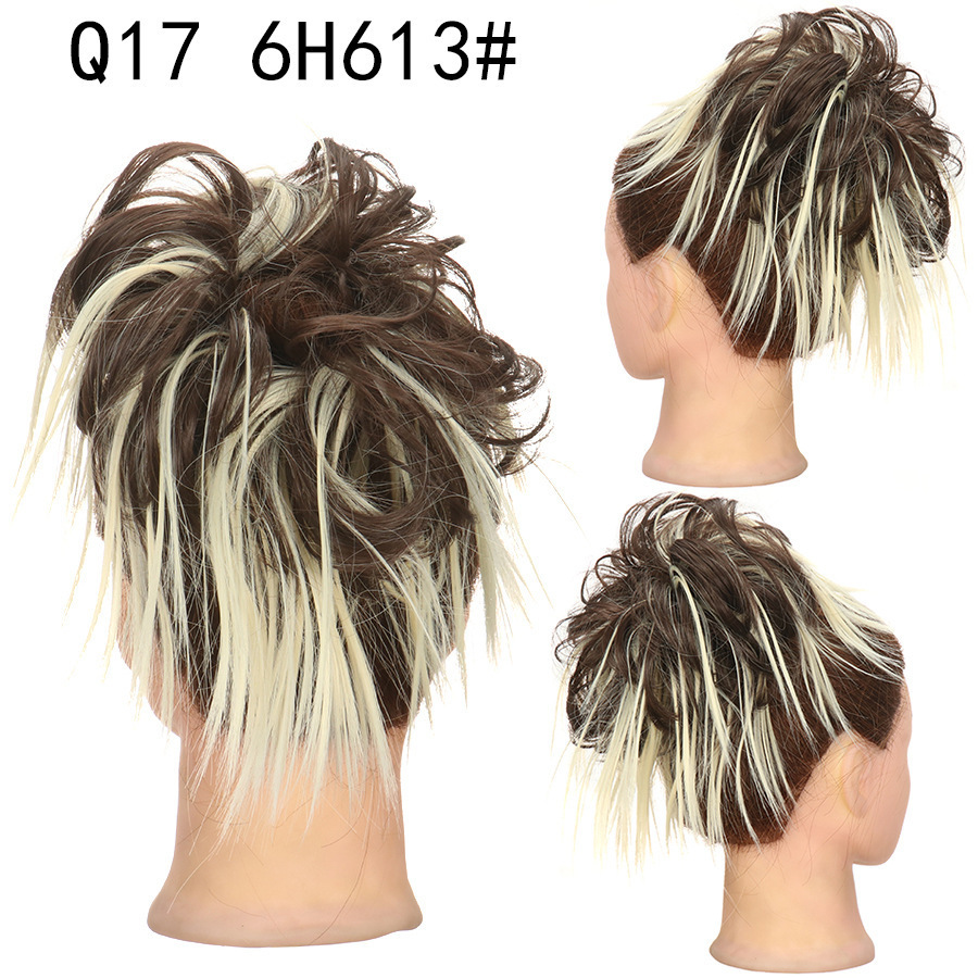 Synthetic Short Curly Chignon With Elastic Band Synthetic Scrunchie Messy Hair Bun High Temperature Fiber Hairpieces Extensions