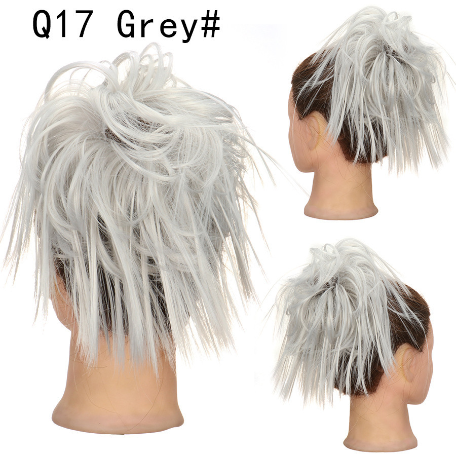 Synthetic Short Curly Chignon With Elastic Band Synthetic Scrunchie Messy Hair Bun High Temperature Fiber Hairpieces Extensions