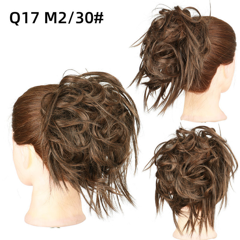 Synthetic Short Curly Chignon With Elastic Band Synthetic Scrunchie Messy Hair Bun High Temperature Fiber Hairpieces Extensions