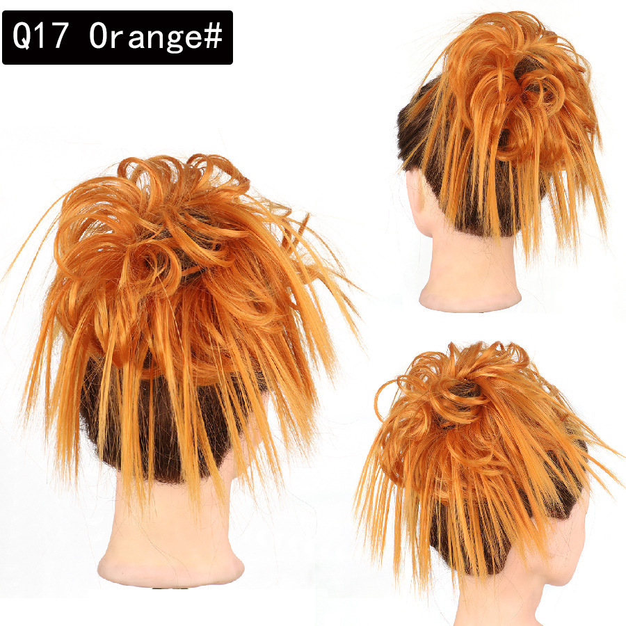 Synthetic Short Curly Chignon With Elastic Band Synthetic Scrunchie Messy Hair Bun High Temperature Fiber Hairpieces Extensions