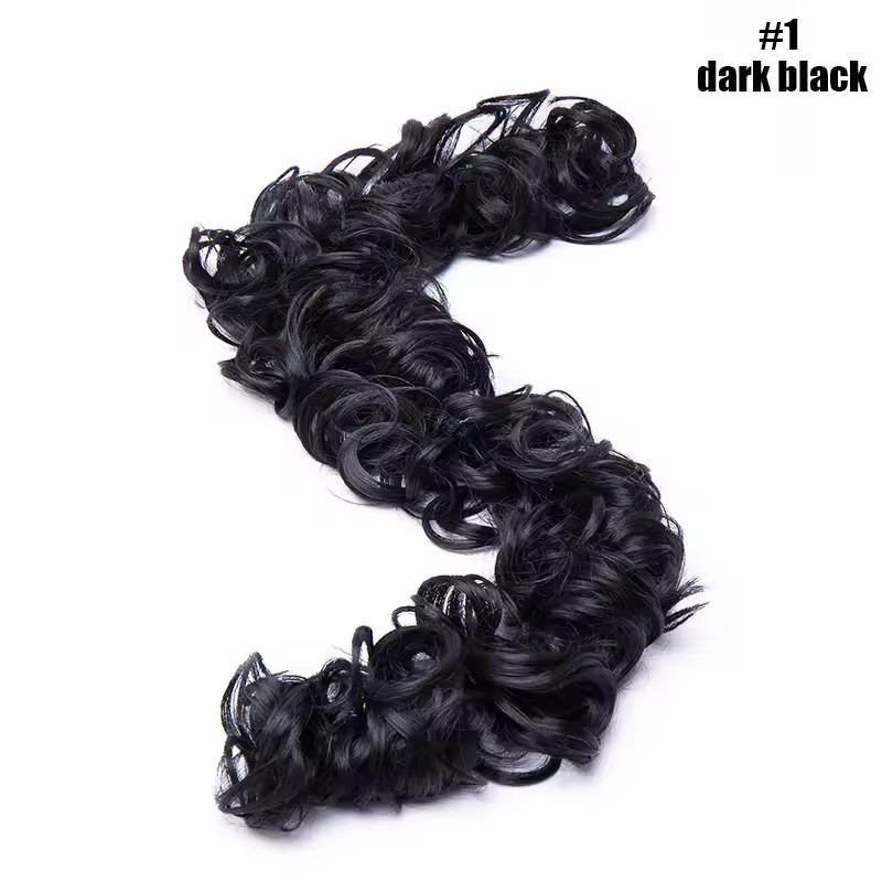Messy Bun Hair Piece Curly Wavy Hair Bun Scrunchies Extensions Long Ponytail Extensions Ponytail DIY Wrap Around Bun Hair