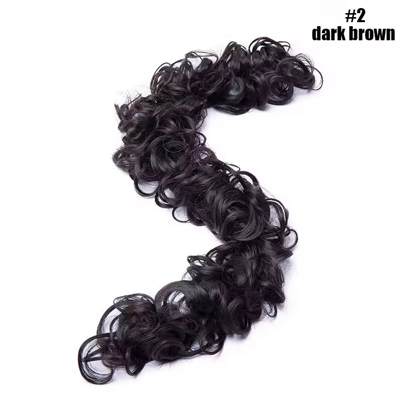 Messy Bun Hair Piece Curly Wavy Hair Bun Scrunchies Extensions Long Ponytail Extensions Ponytail DIY Wrap Around Bun Hair