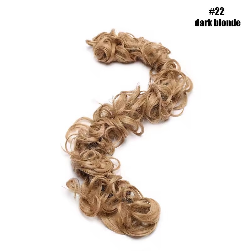 Messy Bun Hair Piece Curly Wavy Hair Bun Scrunchies Extensions Long Ponytail Extensions Ponytail DIY Wrap Around Bun Hair