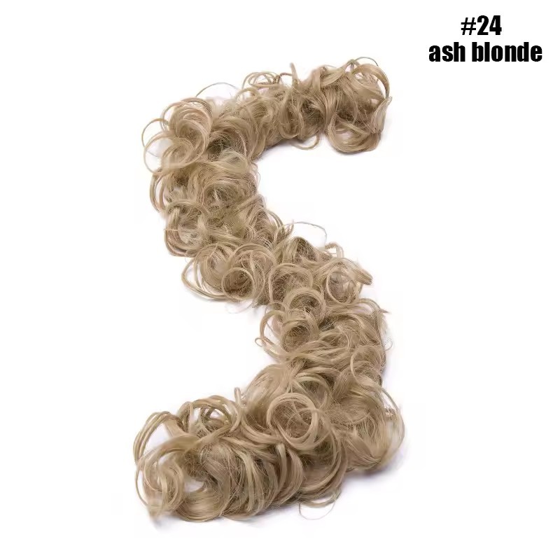 Messy Bun Hair Piece Curly Wavy Hair Bun Scrunchies Extensions Long Ponytail Extensions Ponytail DIY Wrap Around Bun Hair