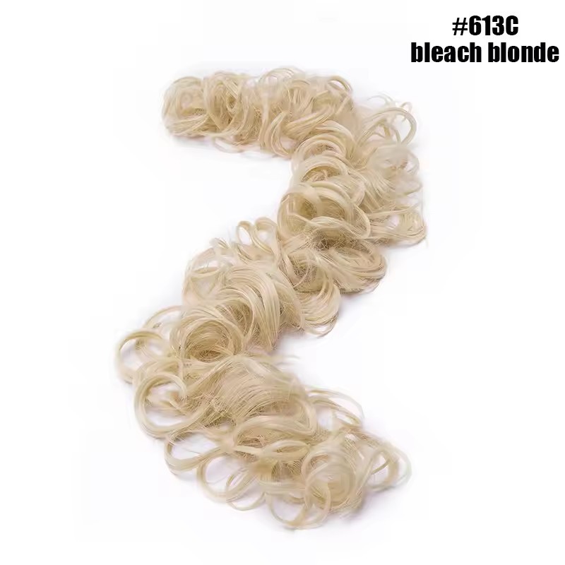 Messy Bun Hair Piece Curly Wavy Hair Bun Scrunchies Extensions Long Ponytail Extensions Ponytail DIY Wrap Around Bun Hair
