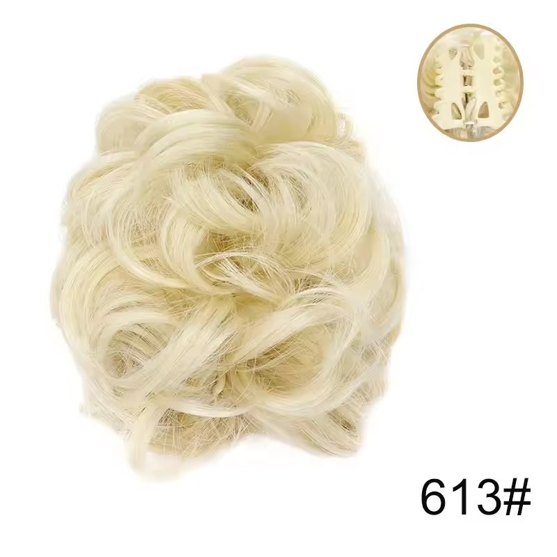 Messy Hair Wig Bun Headband Natural Long Beard Claw Clip Hair Extension Pack Chinese Fiber Tail Asian Style Hair Accessories