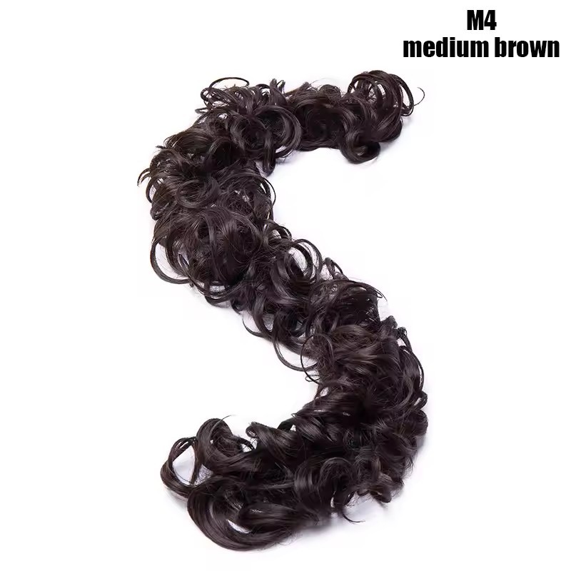 Messy Bun Hair Piece Curly Wavy Hair Bun Scrunchies Extensions Long Ponytail Extensions Ponytail DIY Wrap Around Bun Hair