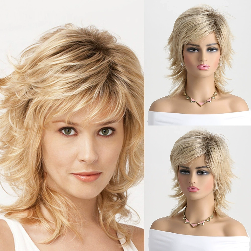 Natural Brown Pixie Cut  Synthetic Wig Synthetic Short Haircut  Straight  Wigs for Women Blonde Mix Brown  Wig Daily