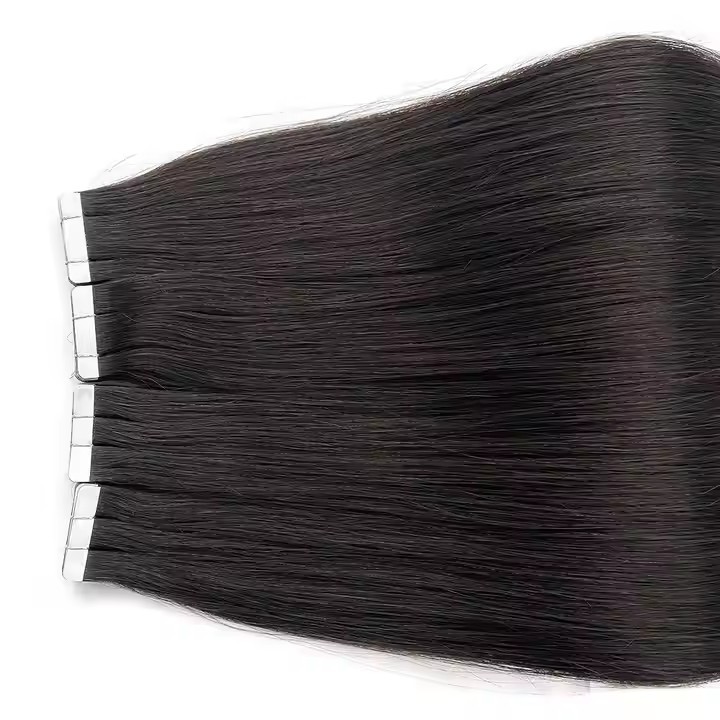 10A Black#1  Brown 20 pcs 50gram/pack Straight Tape In Hair Extensions  Remy Hair Extensions Seamless tape hair extensions