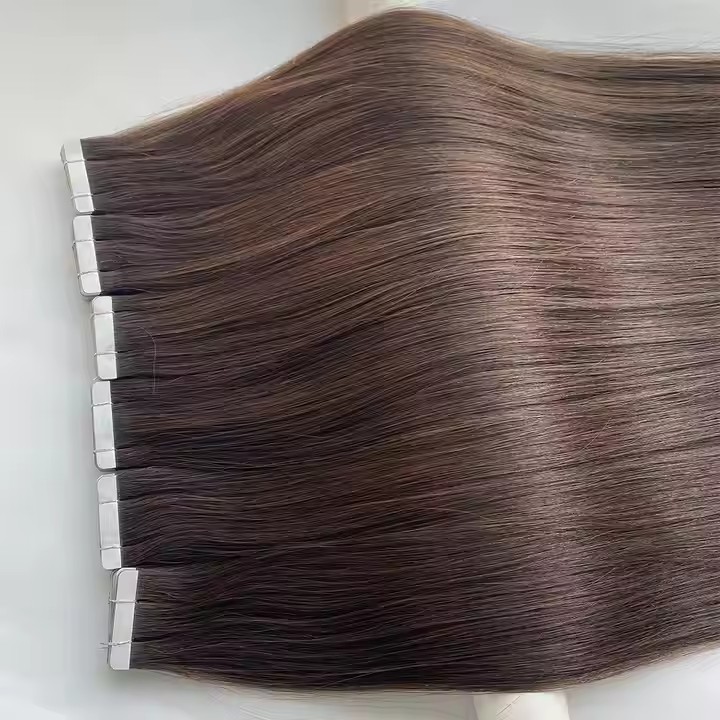 10A Dark Brown 20 pcs 50gram/pack Straight Style  Human Hair Extensions European Remy Hair Extensions PU Tape Hair