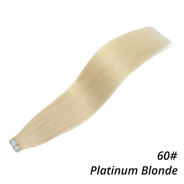 10A Bleach Blonde  50gram IInvisible Tape in Seamless Human Hair Russian Blonde Tape in Hair Extension