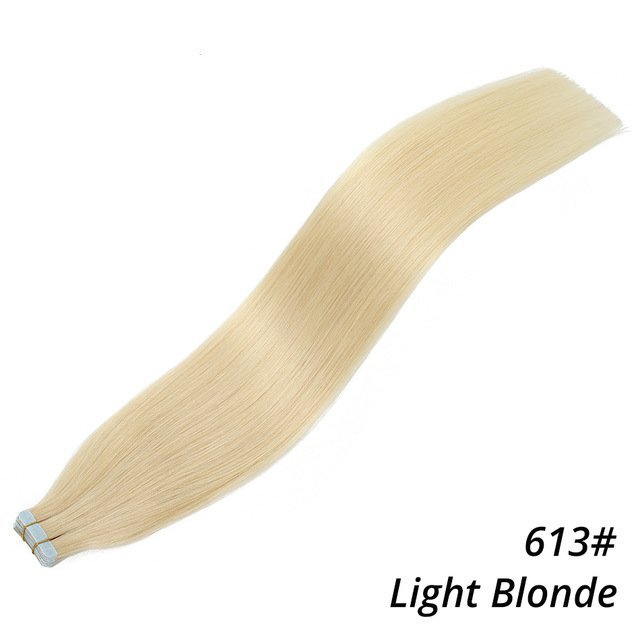 10A Bleach Blonde  50gram IInvisible Tape in Seamless Human Hair Russian Blonde Tape in Hair Extension
