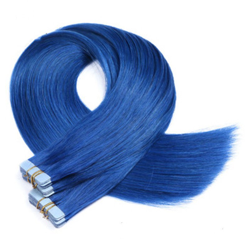 10A  Colorful Red Russian Remy  Tape Hair Extensions Double Drawn Tape in Hair Extensions Human Copper Color
