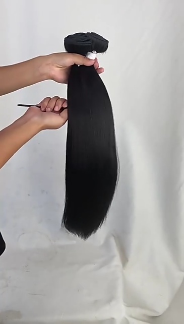 10A Natural Black Brazilian Straight Hair weft  3 Bundles Unprocessed Virgin Human Hair Weave Extension