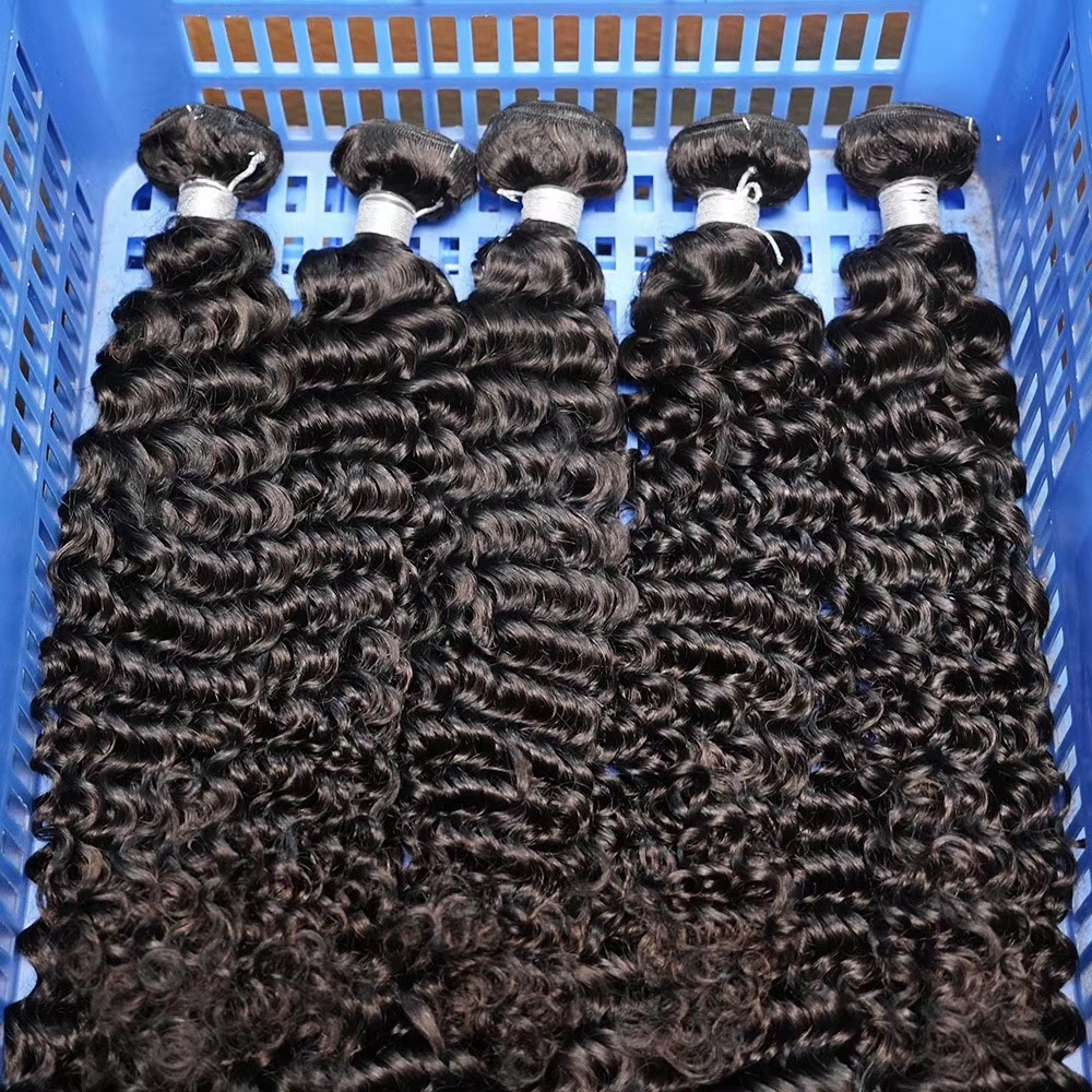 8A Natural Water Wave Human Hair Weft 30 Inches Human Hair Bundles Brazilian 100% Human Hair For Women