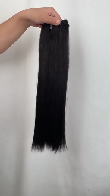15A Grade Double Drawn Natural Black Human Hair Weft extensions 10-24 inch Virgin Remy Hair Bundles