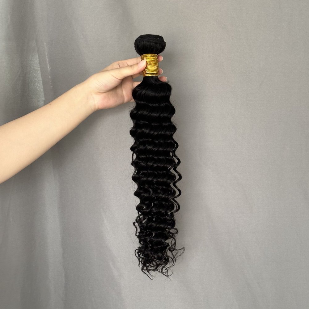 10A Superior Grade Remy Deep Wave Human Hair Bundles  Brazilian Virgin Hair Hair Weft  Virgin  Hair Weave Extensions