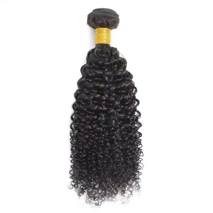 8A Natural Kinky Curly Human Hair Bundles  Brazilian Hair Weaves 100% Rew Curly Human Hair Extensions 8-40"