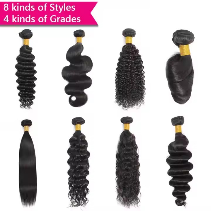 8A Body 10-30 inch Wave Human Hair Bundles Brazilian Virgin Hair Weft  Natural Color 100% Human Hair Weave 1/3/4 Bundles