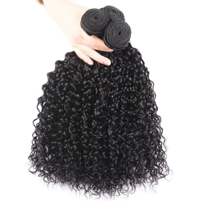 10A Water Wae  Human Hair Bundles  Natural Color Wavy Raw Virgin Hair Weave Extensions  100% Remy Human Hair