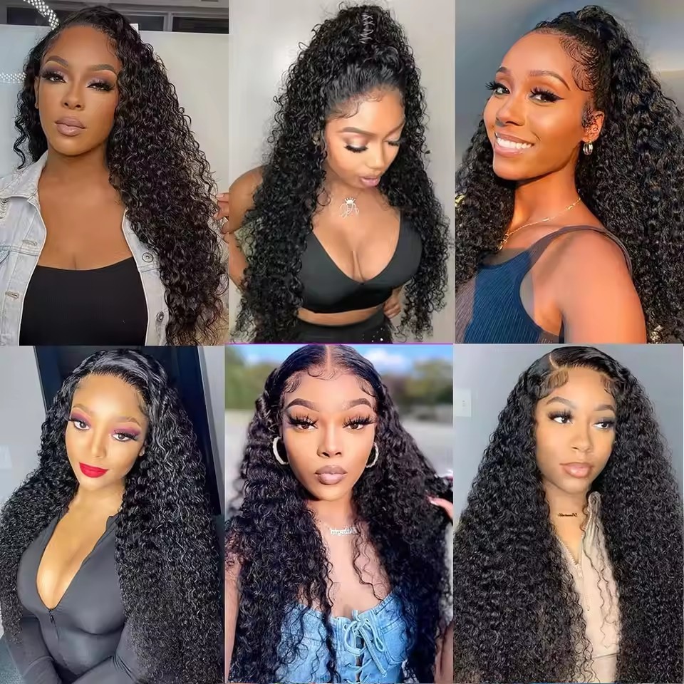 10A Superior Grade  kinky Curly  Human Hair Bundles  Natural Color Raw Virgin Hair Weave Extensions  100% Remy Human Hair