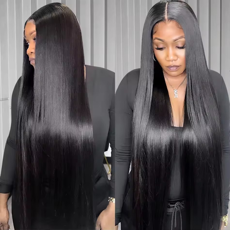 30 inch  40 Inch Raw Virgin Unprocessed 100% Human Hair Extensions  Bone Straight Bundles Double Weft Bulk Braiding Hair