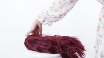 Natural  Color Wave  Bob Wig with Bangs Short Wavy Wine Red Color Wigs for Women Bob Style Synthetic Heat Resistant Bob Wigs