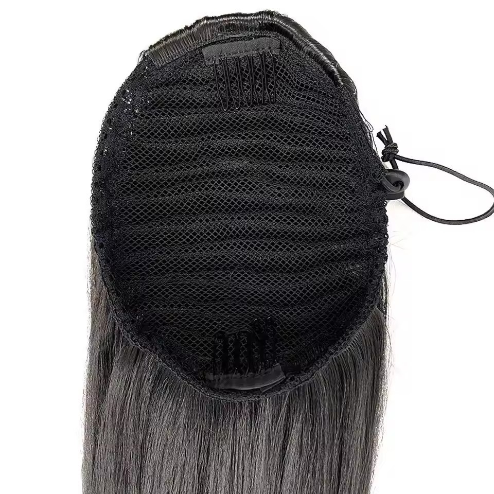 Body Wave Drawstring Ponytail Human Hair Extensions 100% Real Human Hair Brazilian Remy Clip In For Women Ponytail Natural Color