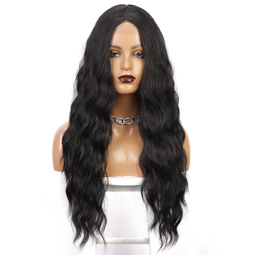 Long Wave Ginger Orange Wigs Synthetic Lace Wigs for  Women Middle Part Wig Cosplay Hair Wavy Wig Party Wear Wigs Use