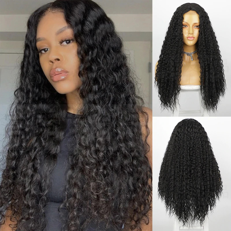 Synthetic Small Lace Wig Cosplay Natural Use Wigs Heat Resistant Wigs For Women Middle Part Glueless Wig for Woman