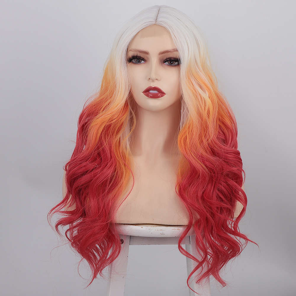 Synthetic Small Lace Wig Cosplay Natural Use Wigs Heat Resistant Wigs For Women Middle Part Glueless Wig for Woman