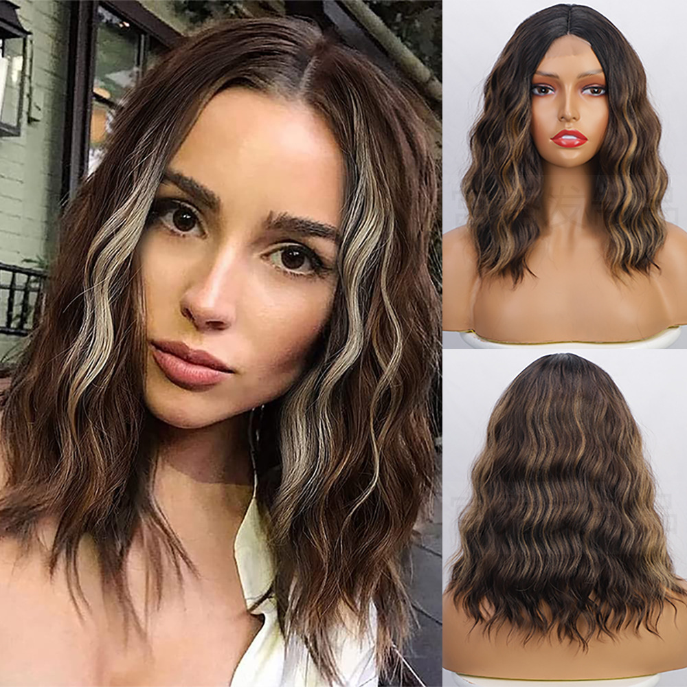 Synthetic Small Lace Wig Cosplay Natural Use Wigs Heat Resistant Wigs For Women Middle Part Glueless Wig for Woman