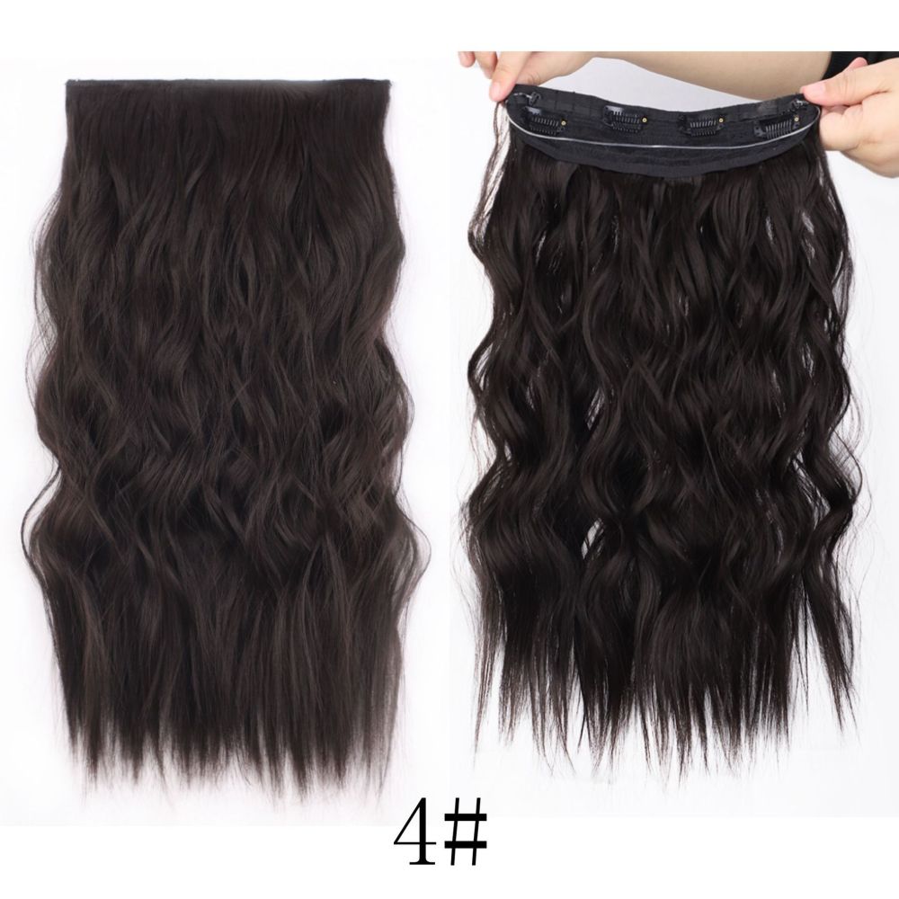 Synthetic Invisible Wire No Clips In Hair Extensions Secret Fish Line Hairpieces Hair Extensions Fake Hair For Women
