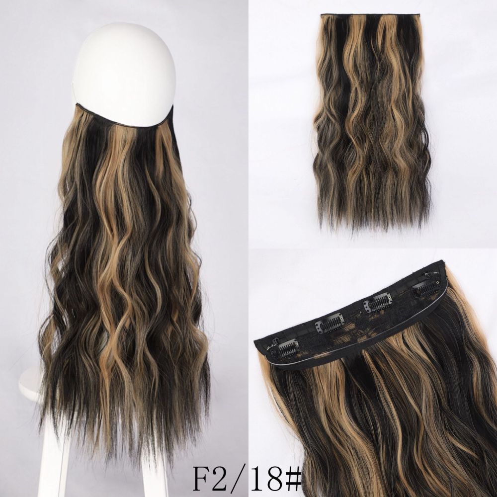 Synthetic Invisible Wire No Clips In Hair Extensions Secret Fish Line Hairpieces Hair Extensions Fake Hair For Women