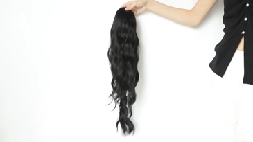 26 inch 160grams Long water wave Drawstring  Synthetic Ponytail Hair  Extensions for Women Heat Resistant Fake Hair Extension