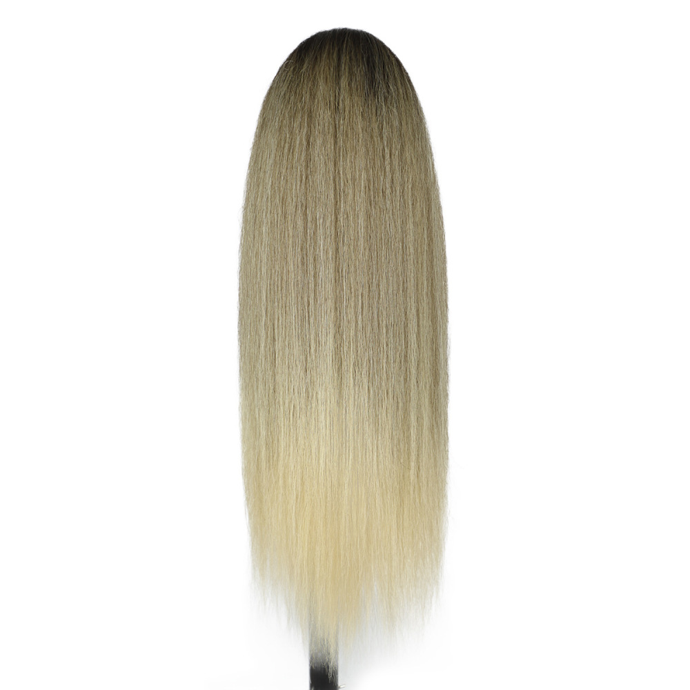 26 inch Synthetic Long Straight Ponytail Drawstring Ponyhair  Clip In Hair Extensions for Women Heat Resistant Fake Hair Extension