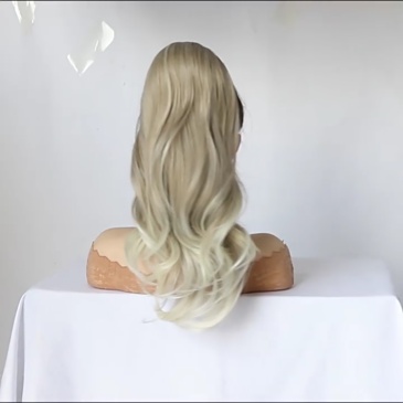 18 inch 150g Wave Drawstring Ponytail extension for Women  Fluffy Ponytail Hairpieces for women Extensions