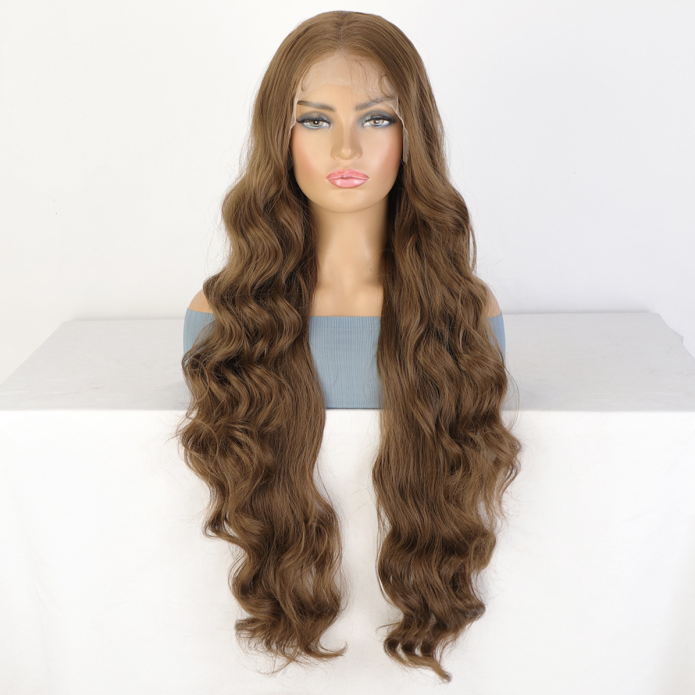 13x4 Long Blonde  Lace Frontal Wig Straight transparent Lace Front Wigs Heat Resistant fiber Lace wigs for woman