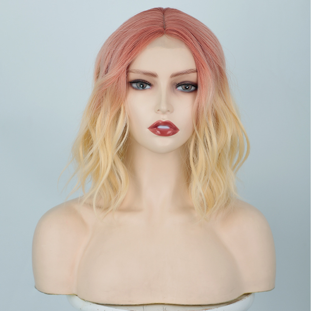 Synthetic Small Lace Wig Cosplay Natural Use Wigs Heat Resistant Wigs For Women Middle Part Glueless Wig for Woman