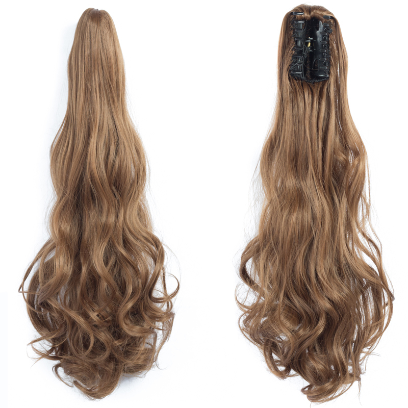 Long straight Tie up Heat-Resistant Straight Hair With Ponytail Fake Hair Chip-in Hair Extensions Pony Tail