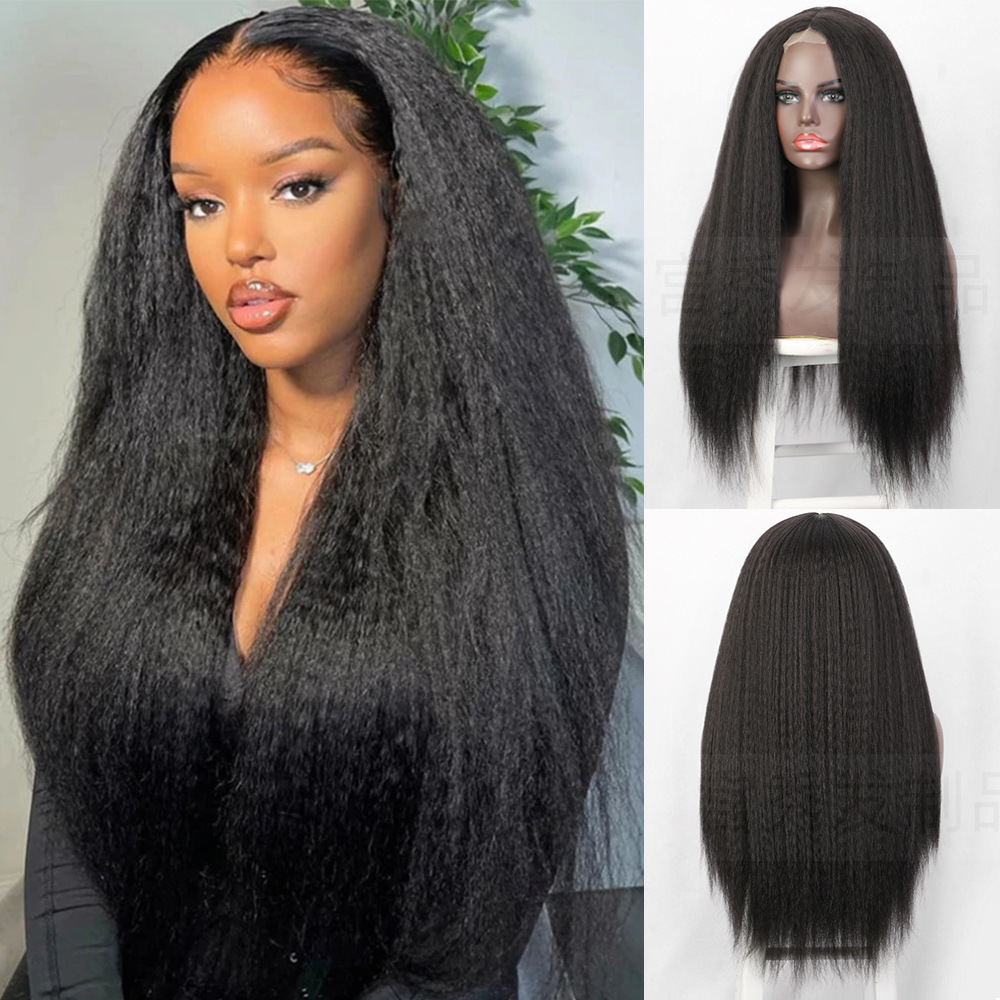 Synthetic Small Lace Wig Cosplay Natural Use Wigs Heat Resistant Wigs For Women Middle Part Glueless Wig for Woman