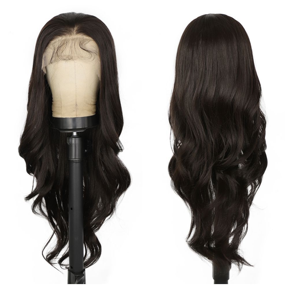 Long 18 -26 inch Body Wave Lace Front  Synthetic Wigs 13x4 Heat Resistant Lace Wigs With Baby Hair  For  Women