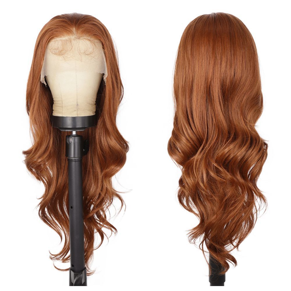Long 18 -26 inch Body Wave Lace Front  Synthetic Wigs 13x4 Heat Resistant Lace Wigs With Baby Hair  For  Women