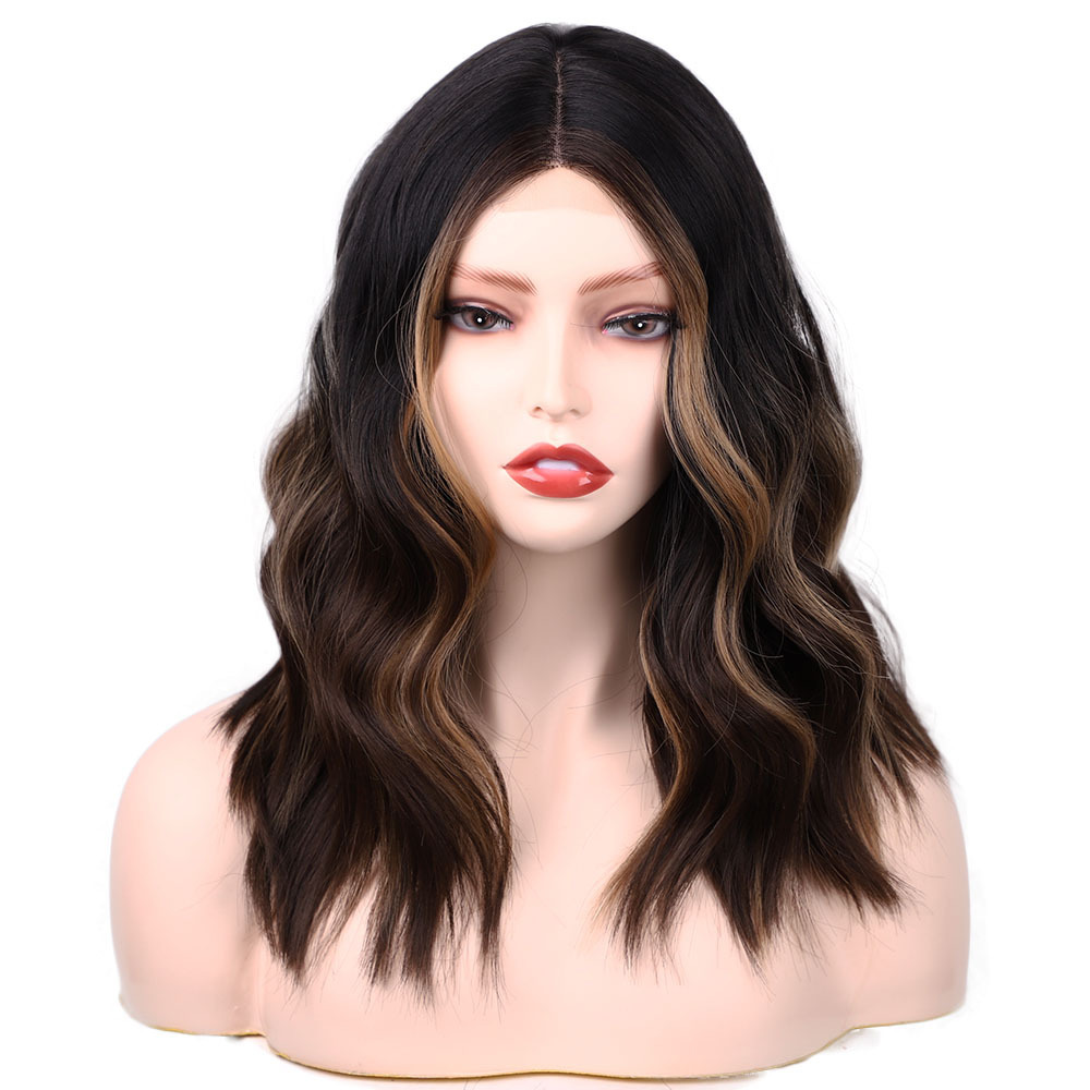 Synthetic Small Lace Wig Cosplay Natural Use Wigs Heat Resistant Wigs For Women Middle Part Glueless Wig for Woman