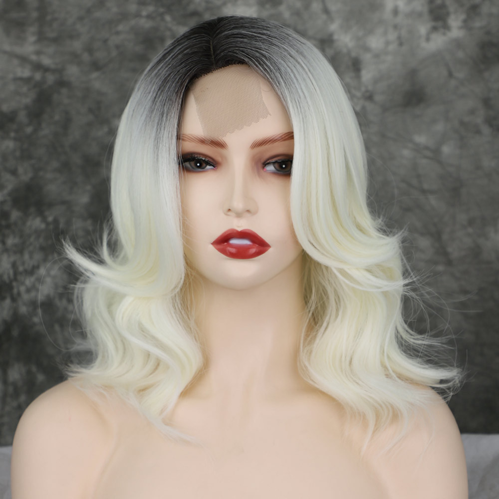 Synthetic Small Lace Wig Cosplay Natural Use Wigs Heat Resistant Wigs For Women Middle Part Glueless Wig for Woman