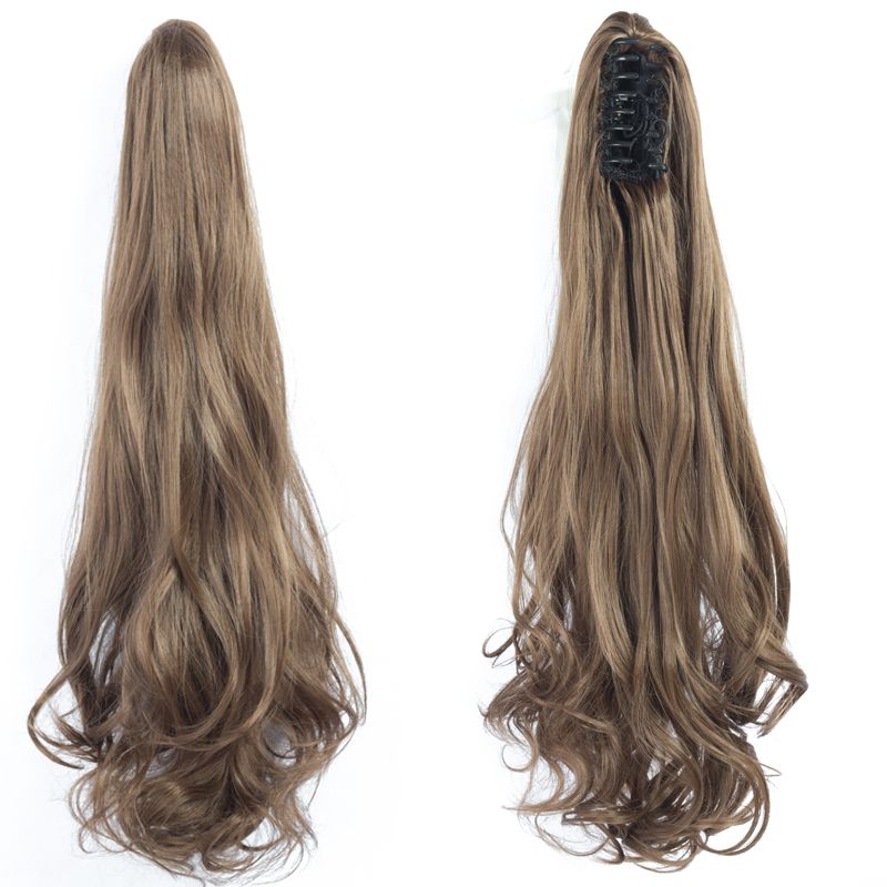 Long straight Tie up Heat-Resistant Straight Hair With Ponytail Fake Hair Chip-in Hair Extensions Pony Tail