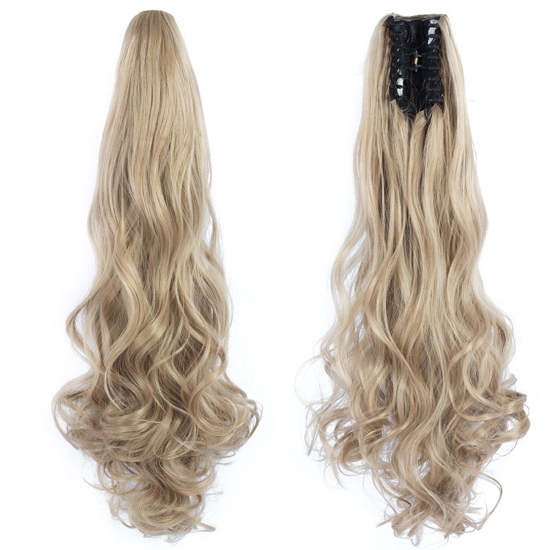 Long straight Tie up Heat-Resistant Straight Hair With Ponytail Fake Hair Chip-in Hair Extensions Pony Tail