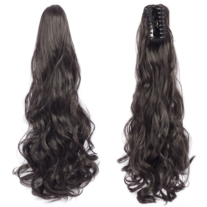 Long straight Tie up Heat-Resistant Straight Hair With Ponytail Fake Hair Chip-in Hair Extensions Pony Tail
